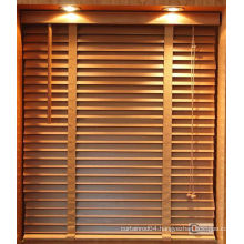 2014 decorative natural wood blind, wooden blind, wood window blind fireproof plastic wood slats